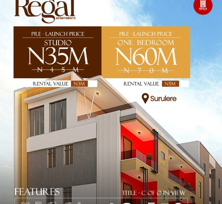 Invest in Luxury: Regal Apartments – Your Gateway to High Rental Yield in Surulere!